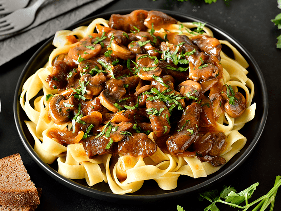 recipe image Houbové ragú s těstovinami